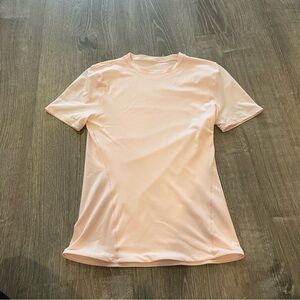 Lululemon pink short sleeve athletic tshirt top size 2